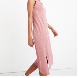 Sleeveless Madewell Pink Midi Dress